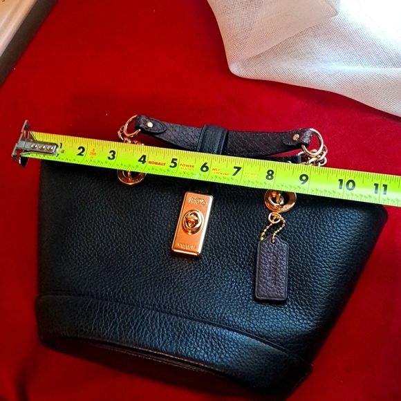 🎁 NEW Coach Lane Black Bucket C8399 Bag - Picture 15 of 16